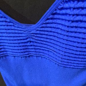 Choices Blue Nylon/Spandex Tank top
